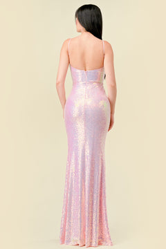 The Maryanne Dress (Pink/Iridescent)