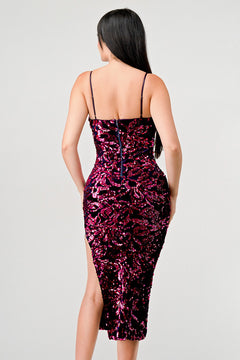 Dance All Night Dress | Eggplant