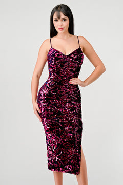 Dance All Night Dress | Eggplant