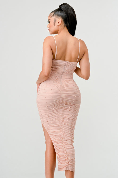 Pop of Pearl Dress | Pale Pink