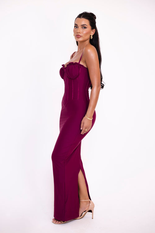 The Ledia Dress | Berry