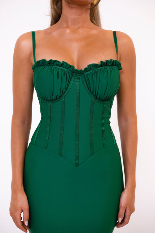 The Ledia Dress | Green