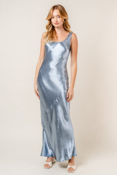 The Skye Dress | Gray Blue