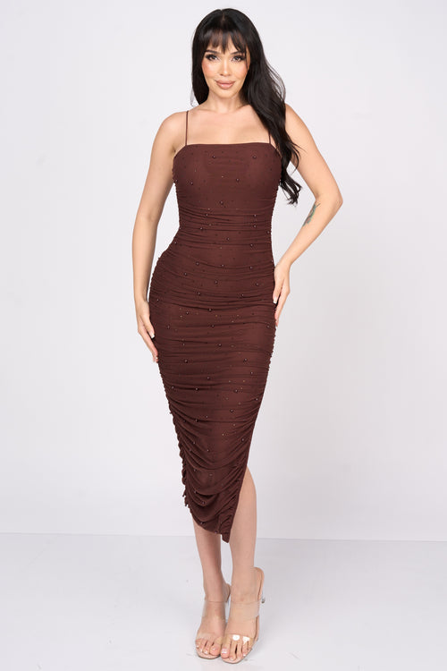 Radiant Glam Dress | Chocolate