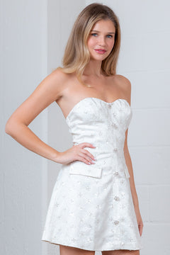 The Grace Mini Dress & Jacket Set | Ivory