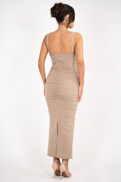 The Yvette Dress | Taupe