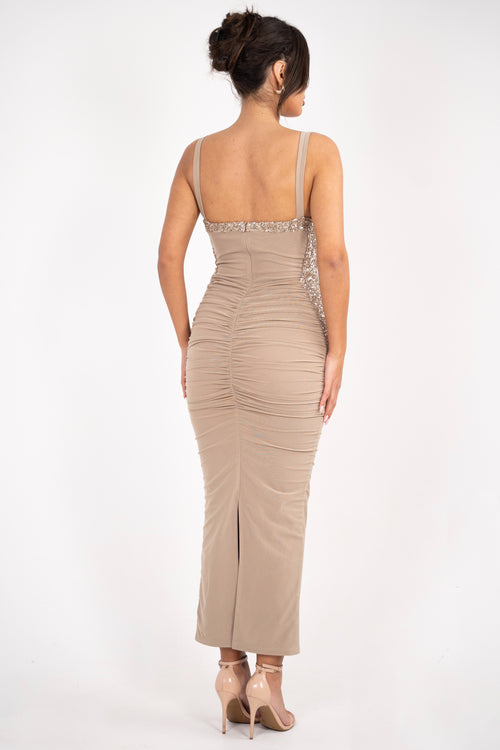 The Yvette Dress | Taupe