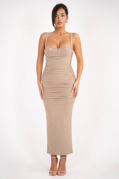 The Yvette Dress | Taupe