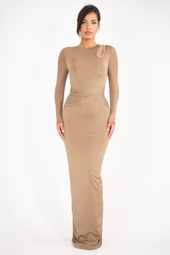 The Lusianna Dress | Mocha