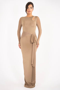 The Lusianna Dress | Mocha