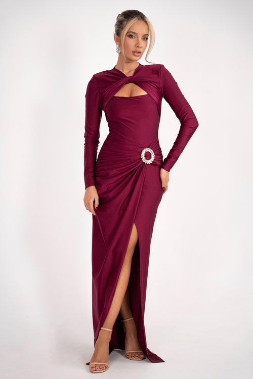 The Amelina Dress | Berry