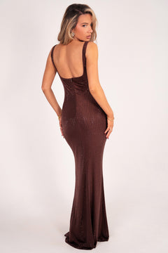 The Dalina Dress | Chocolate