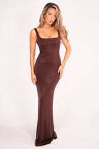 The Dalina Dress | Chocolate