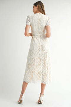 Lovely In Lace Dress | Ivory