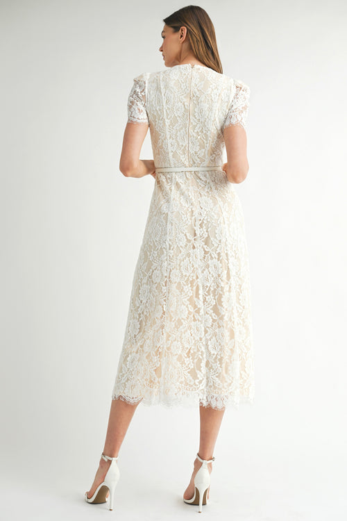 Lovely In Lace Dress | Ivory