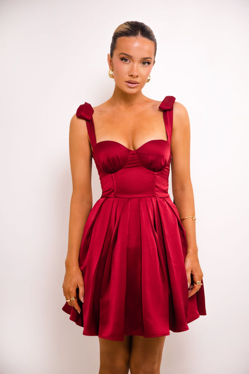 The Bonnie Dress | Burgundy