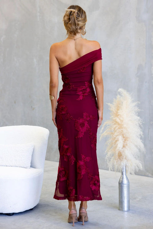 Everlasting Bloom Dress | Wine