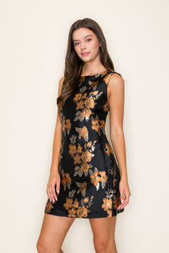 Chateau Garden Dress | Black/Floral