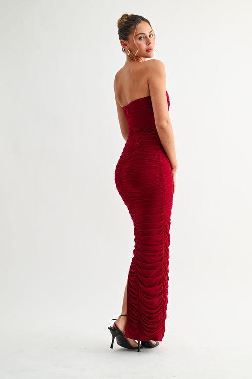 Always Yours Dress | Burgundy