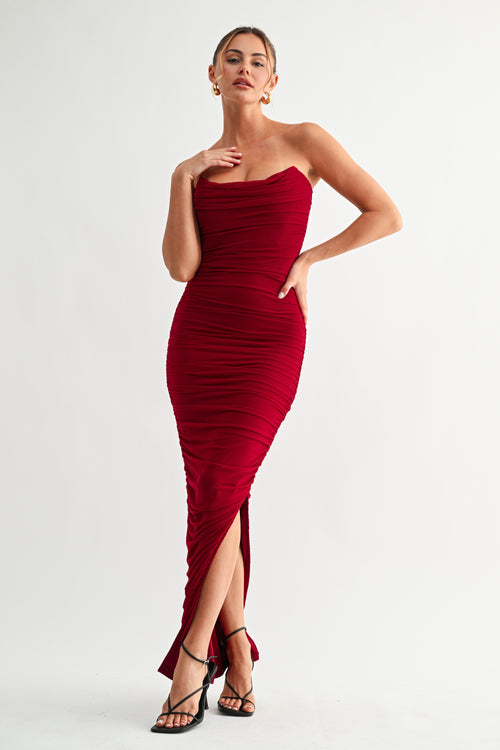 Always Yours Dress | Burgundy