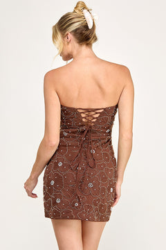 Madly In Love Dress | Brown