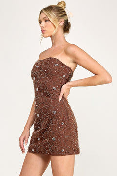 Madly In Love Dress | Brown