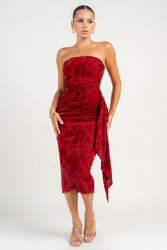 The Scarlet Rosette Dress | Ruby