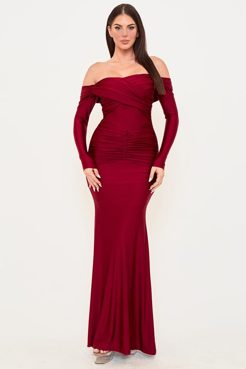 The Catalina Dress | Burgundy