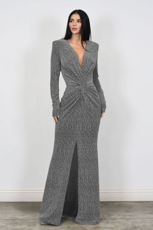 Holiday Ready Dress | Silver