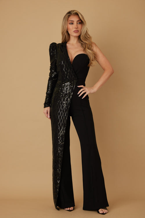 The Showstopper Jumpsuit | Black