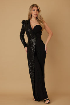 The Showstopper Jumpsuit | Black