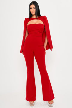 The Mackenzie Jumpsuit | Red