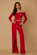 The Paula Two-Piece Set | Red