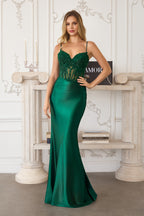 The Beverly Dress | Emerald (FINAL SALE)