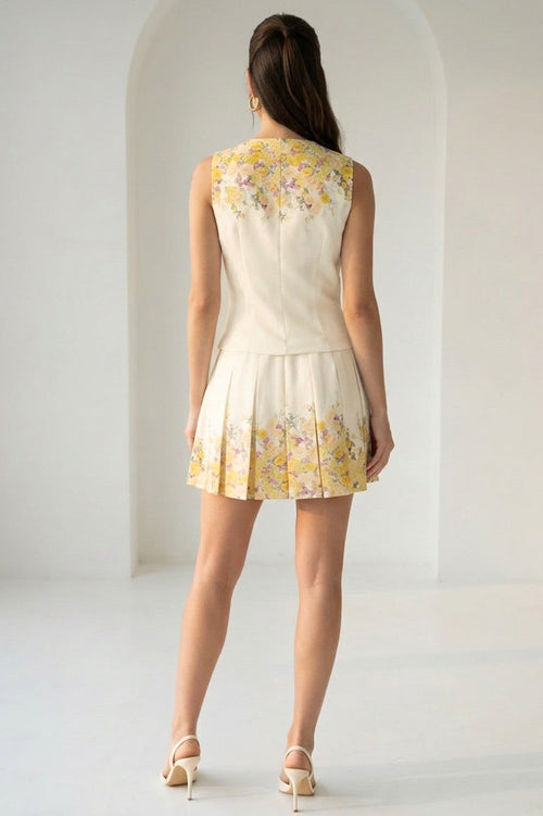 Sunday Stroll Dress | Yellow/Floral