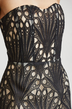 The Francesca Dress/Set | Black/Nude