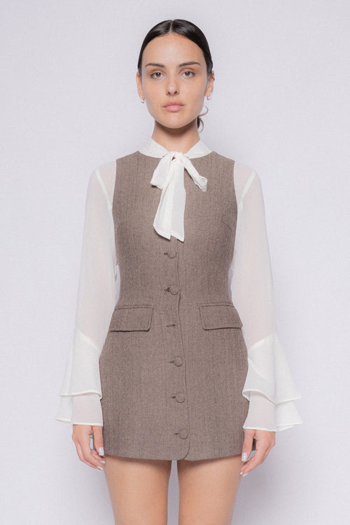 Fall Social Dress | Taupe