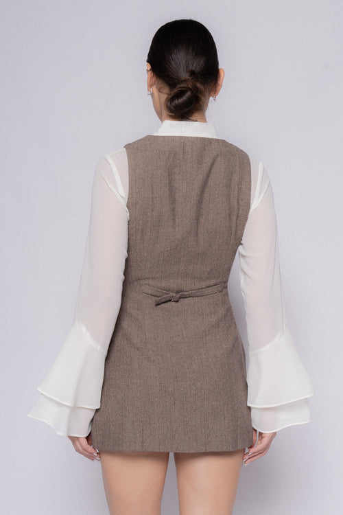 Fall Social Dress | Taupe