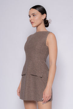 City Limits Dress | Brown/Multi