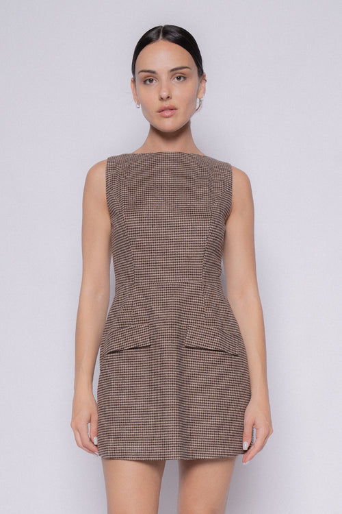City Limits Dress | Brown/Multi