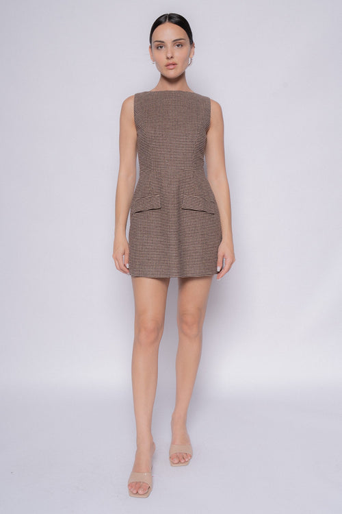 City Limits Dress | Brown/Multi