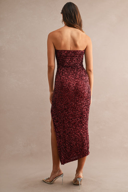 Wonderstruck Dress | Burgundy