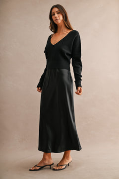 Day To Night Two-Piece Dress Set | Black