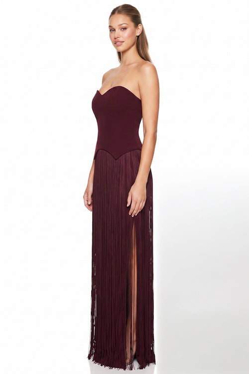 The Rima Dress | Wine (FINAL SALE)