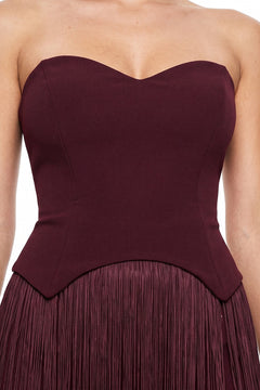 The Rima Dress | Wine (FINAL SALE)