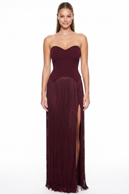 The Rima Dress | Wine (FINAL SALE)