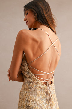 Amore Mio Dress | Champagne