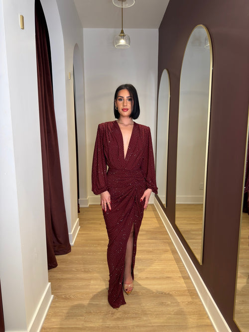 The Gina Dress | Maroon