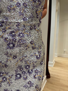 The Iris Glow Dress | Silver/Multi