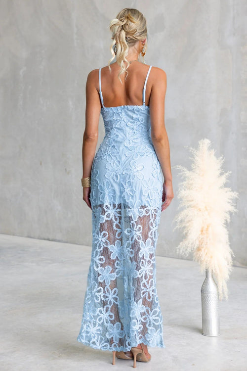 Lake Como Bloom Dress | Blue